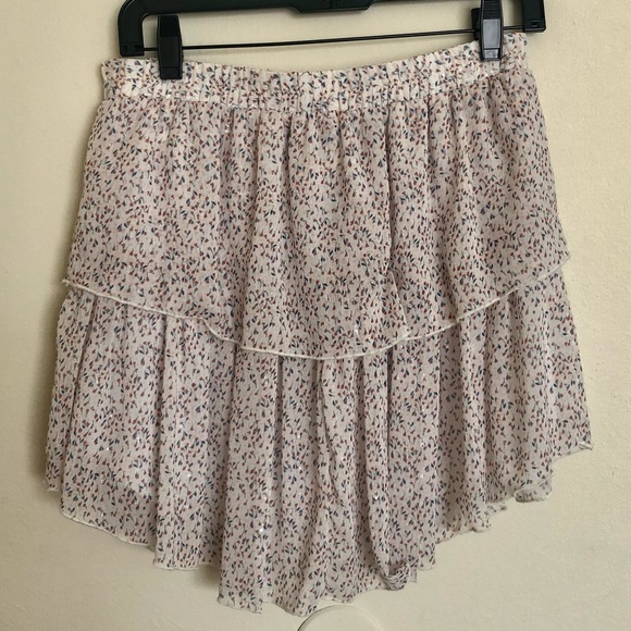 Supply & Demand Floral- print Tiered Mini Skirt - Picture 1 of 7